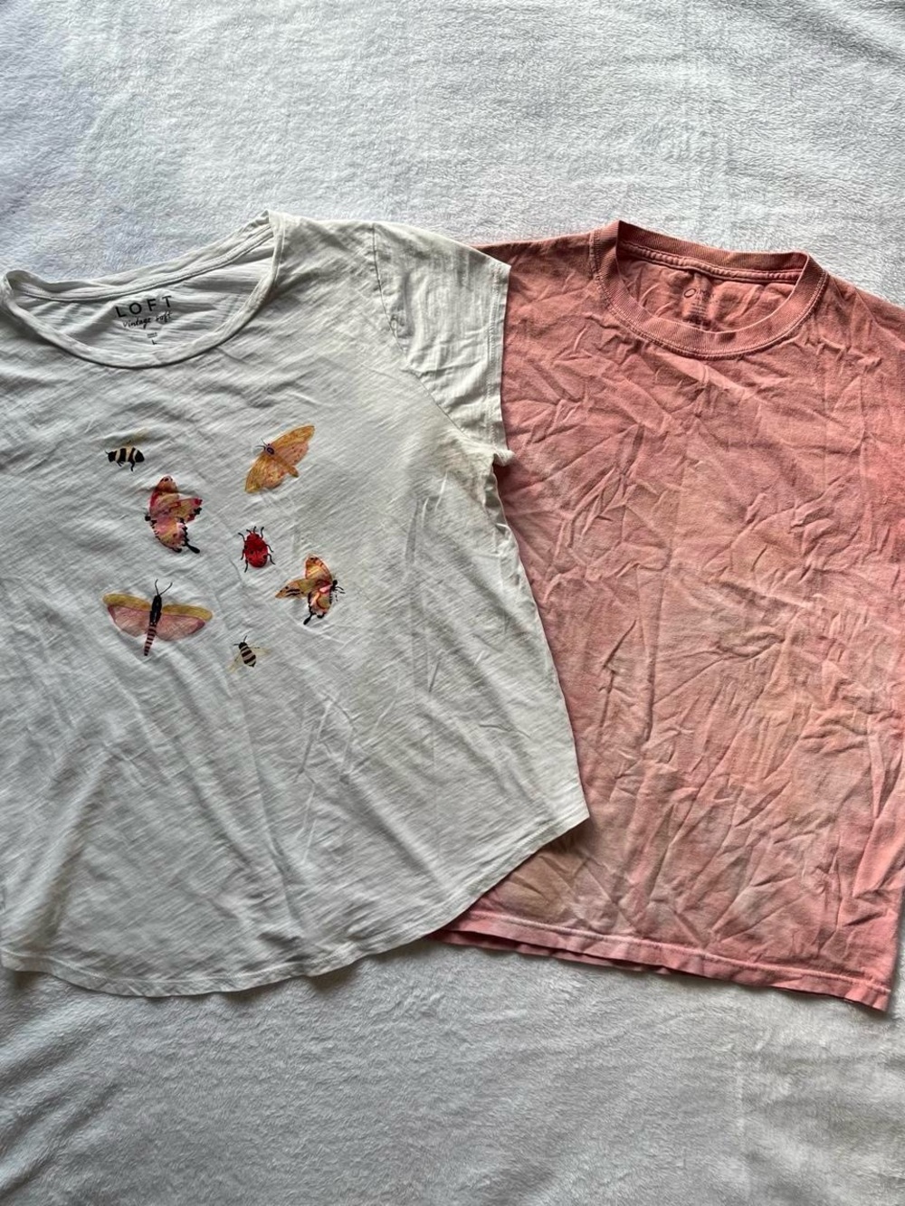 Coquette summer tee bundle / LOFT, Port and Company / 2 piece lot